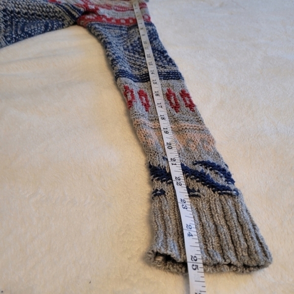 American Eagle Outfitters Aztec Fringed Women's Cardigan Sweater Small - Picture 14 of 15